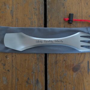 "Liberty, Equality, Velocity" titanium spork